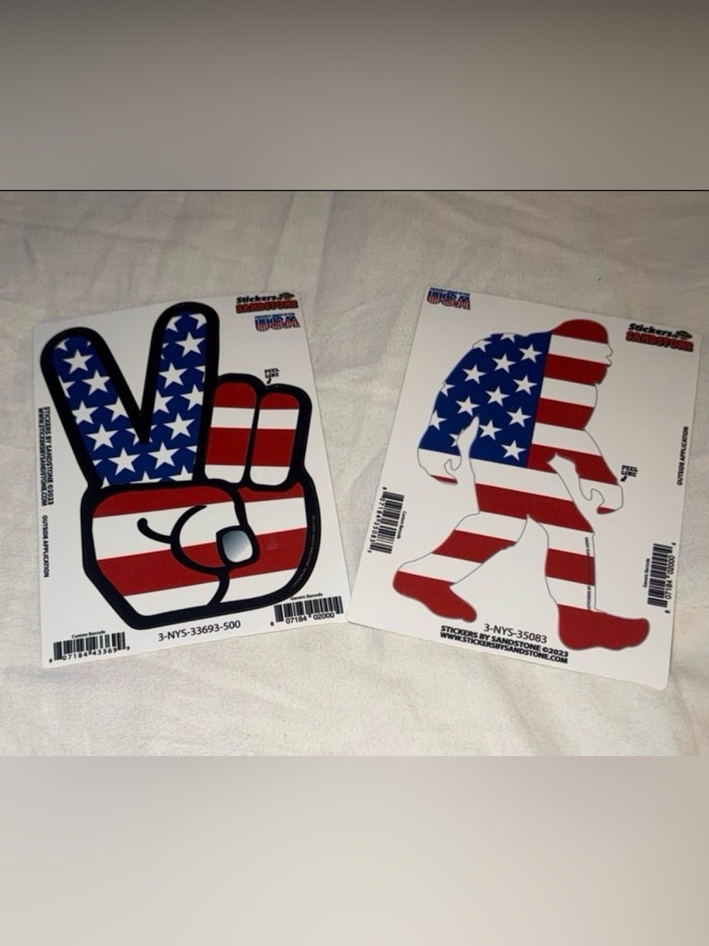 Stickers by SandstoneUSA
Flag Bigfoot Sasquatch Sticker/Peace
Sign 5" Decals NEW